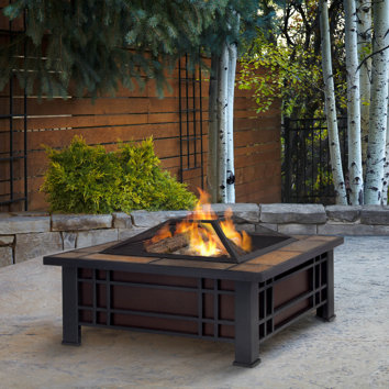 Real Flame Morrison Wood-Burning Fire Pit