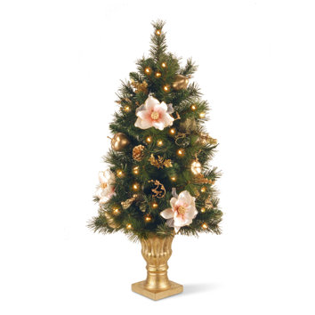 decorated 3 green artificial christmas tree with 50 pre decorated 3 green artificial christmas tree with 50 pre