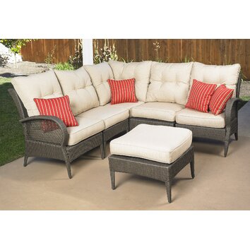 Mission Hills Laguna 6 Piece Sectional Deep Seating Group Check