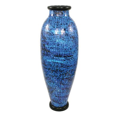 PoliVaz Mosaic Ocean Round Floor Vase & Reviews | Wayfair