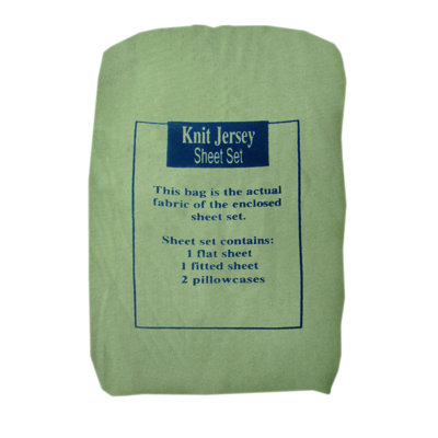 Textiles Plus Inc. Knit Jersey Sheet Set