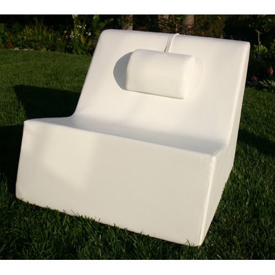 La-Fete Check Armless Lounge Chair
