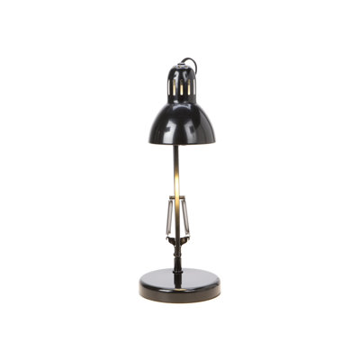 Catalina Lighting Desk Lamp with Adjustable Arm and Shade in Black
