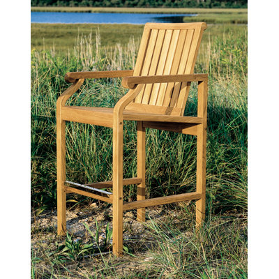 Kingsley Bate Nantucket 28" Teak Outdoor Bar Chair