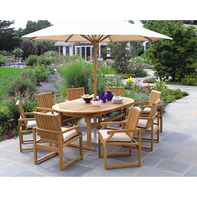 Kingsley Bate Essex Oval Extension Dining Table 100"