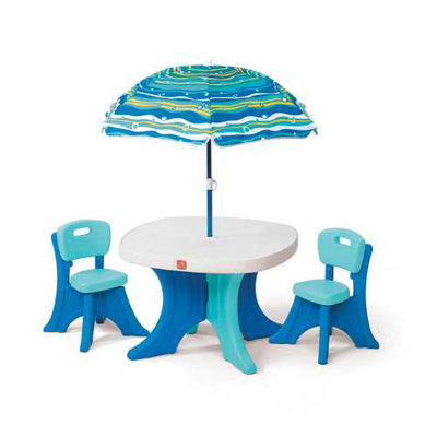 Step2 Kids' 4 Piece Play and Shade Patio Set