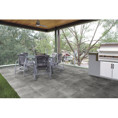 Daltile Concrete Connection 20" x 20" Field Tile in Steel Structure