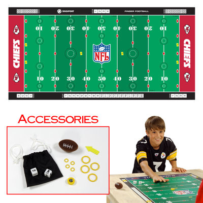 Zelosport NFL Licensed Finger Football Game Mat