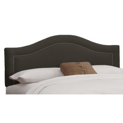Nail Button Velvet Upholstered Headboard by Skyline Furniture -image