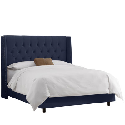 Regal Velvet Upholstered Headboard by Skyline Furniture -image