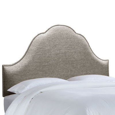Nail Button Groupie Upholstered Arch Headboard by Skyline Furniture -image