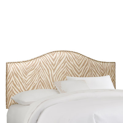 Nail Button Fabric Upholstered Headboard by Skyline Furniture -image