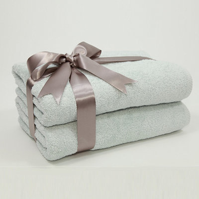 Linum Home Textiles Luxury Hotel & Spa Collection 100% Turkish Cotton Soft Twist Bath Towels (Set of 2)