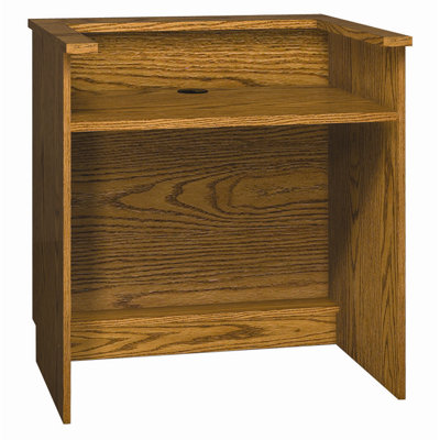 Ironwood Library 3000 Computer Workstation with Hanging Pedestal