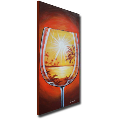 White Walls 'Tropical Glass' Canvas Art