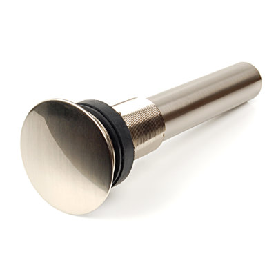 D'Vontz 8" Brass Round Operable Umbrella Bathroom Sink Drain