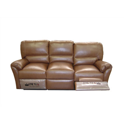 Omnia Furniture Mandalay Leather Reclining Sofa