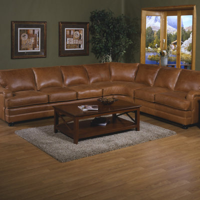 Omnia Furniture Pantera Leather Sectional
