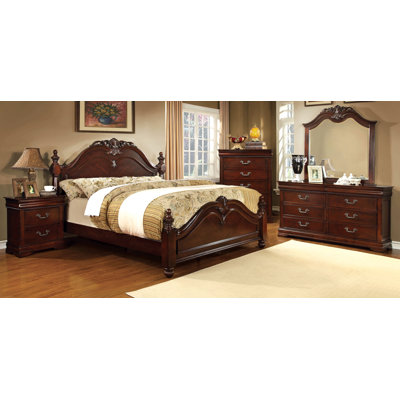 Cherisse Four Poster Bedroom Collection by Hokku Designs -image
