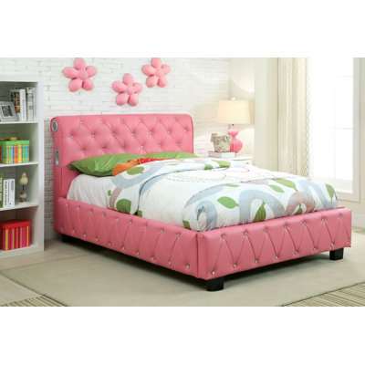 Jewelle Platform Bed with Bluetooth Speakers by Hokku Designs -image