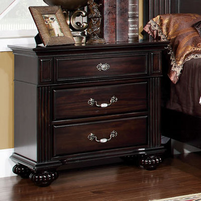Sienzie 3 Drawer Nightstand by Hokku Designs -image