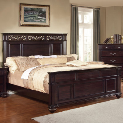 Sienzie Linear Floral Platform Bed by Hokku Designs -image