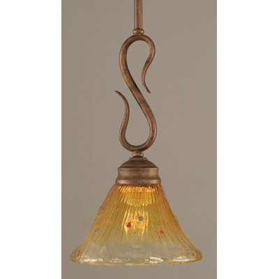 Toltec Lighting Swan 1 Light Mini Pendant