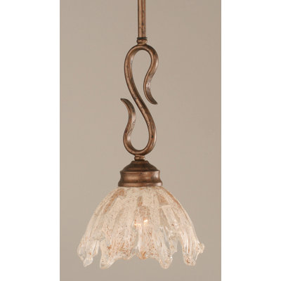 Toltec Lighting Swan 1 Light Mini Pendant