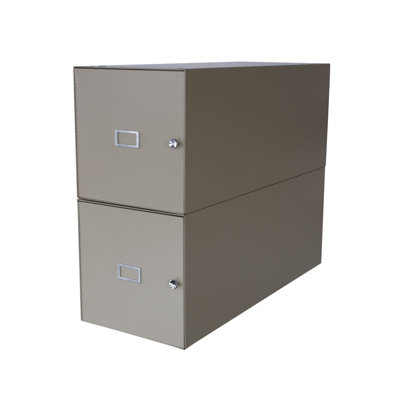 Adir Corp Stackable Steel Roll File with 16 Compartments for Blueprints