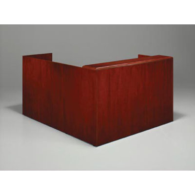 DMI Office Furniture Summit-Cope Flat Packed Right Reception "L" Desk with 6 Drawers