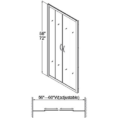 Dreamline Enigma Fully Frameless Sliding Tub Door