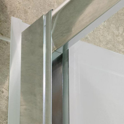 Dreamline Visions Sliding Door Shower Set with 30" x 60" Amazon Base and Left Drain