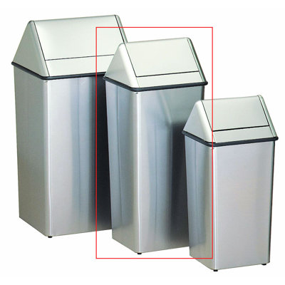 Witt Metal Series Wastewatchers 21 Gallon Receptacle with Rigid Plastic Liner
