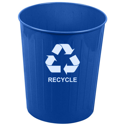 Witt 26 Quart Medium Round Recycling Wastebasket