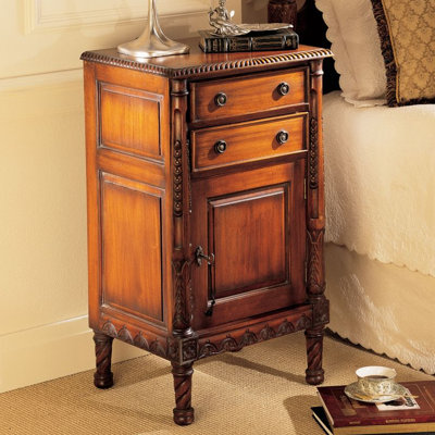 Lord Stanley English 2 Drawer Nightstand by Design Toscano -image