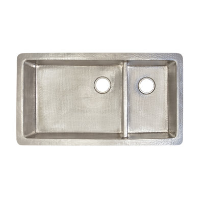 Native Trails, Inc. Cocina Duet Pro Hand Hammered Copper Kitchen Sink