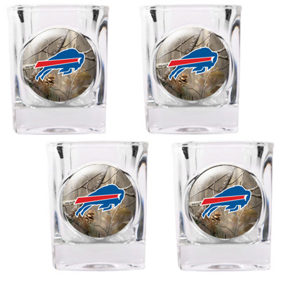 Great American Products NFL Open Field 4 Piece Square Shot Glass Set