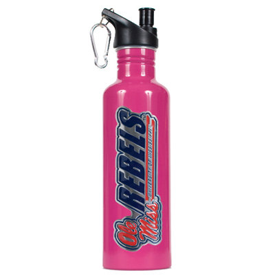Great American Products NCAA 26oz Stainless Steel Water Bottle with Pop-up Spout in Pink