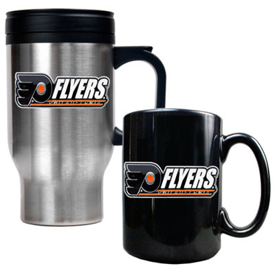 Great American Products NHL Travel Mug and Ceramic Mug (Set of 2)