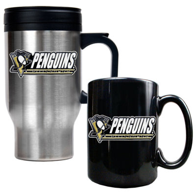 Great American Products NHL Travel Mug and Ceramic Mug (Set of 2)
