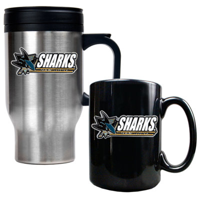 Great American Products NHL Travel Mug and Ceramic Mug (Set of 2)