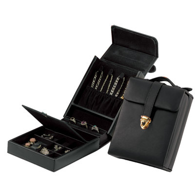 Ladies Pocketbook Jewerly Case in Black