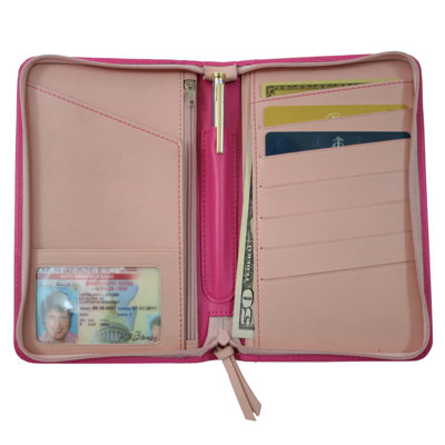 Royce Leather Passport Travel Wallet