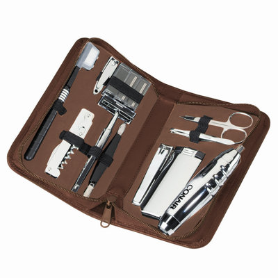 Royce Leather Men's Executive Travel and Grooming Kit