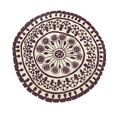 Nanimarquina Rangoli Ivory/Maroon Rug