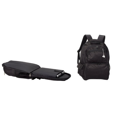 Travelwell Scan Express Computer Backpack in Black