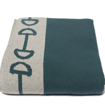 In2Green Horse Bit Cotton Throw
