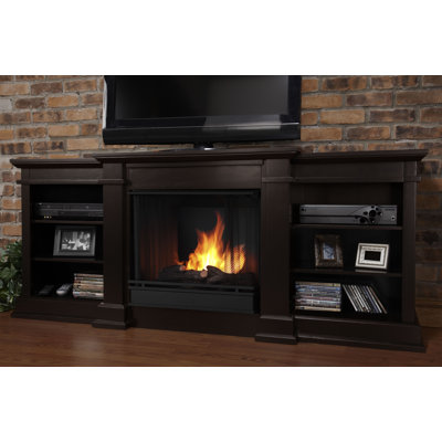 Real Flame Fresno 72" TV Stand with Gel Fireplace