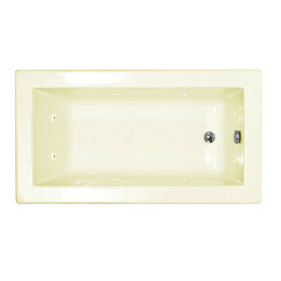Spa Escapes Guadeloupe 36 x 60 x 23" Rectangular Whirlpool Jetted Bathtub