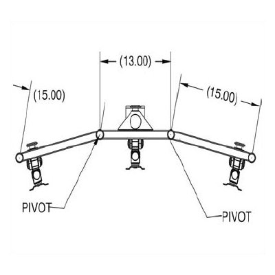 Premier Mounts Multi-Monitor Tabletop Arm Mount (10" - 20" Screens  )